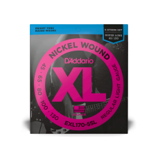 Набор струн D'ADDARIO EXL170-5SL XL NICKEL WOUND BASS REGULAR LIGHT 5-STRING (45-130)